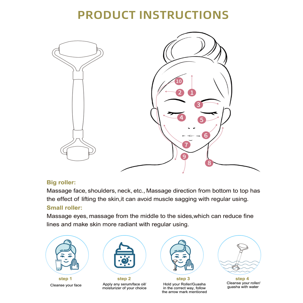 Massaggiatore a rulli di giada - Skincare Natur E recensione e prezzo